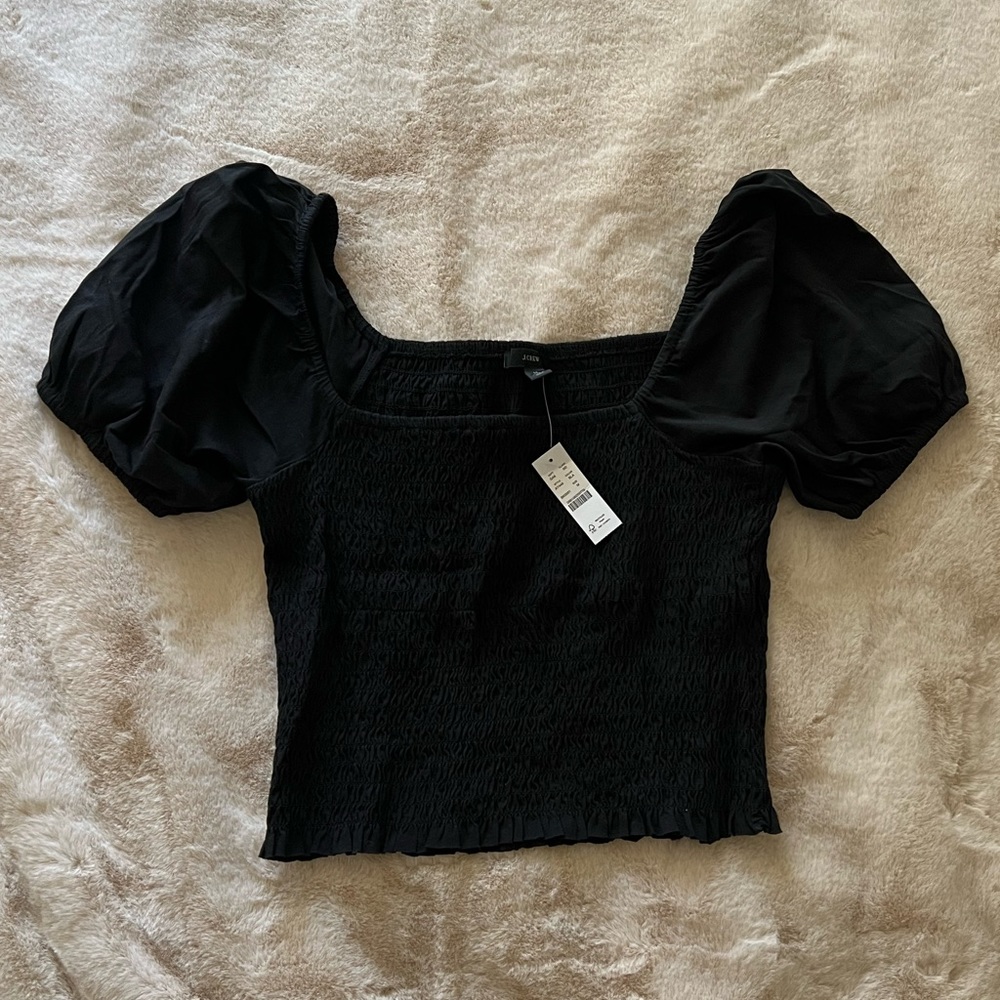 JCrew smocked top